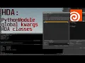 Houdini A - PythonModule global kwargs A classes tutorial