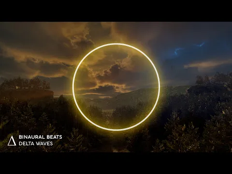 I 💚 THUNDER [ Fall Asleep Fast ] Deep Sleep Music - Binaural Beats
