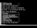 Creating a database and user in MySQL