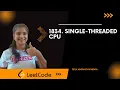 1834 Single-Threaded CPU