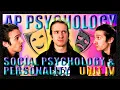 AP Psychology Unit 4 Review Social Psychology Personality Updated for 2024 Course Changes