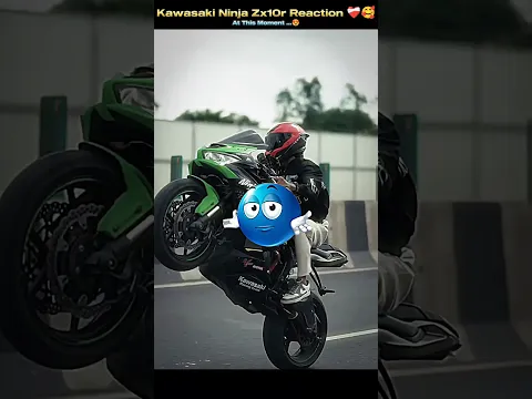 Kawasaki Ninja Zx10r Reaction β€οΈβπ©Ήπ₯° #rider #bikeride #racing #zx10r #yt #shorts