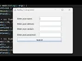 Simple Login Form Java Swing GUI - JLabel JTextField JButton