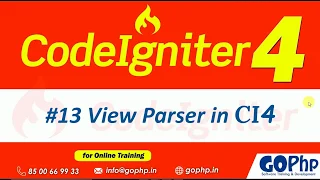 View Parser class in CodeIgniter 4