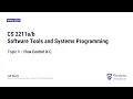 Computer Science 2211b - Topic 09