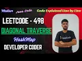 Diagonal Traverse LeetCode 498 Java Code Developer Coder