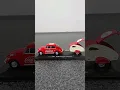 unboxing 1967 VOLKSWAGEN BEETLE RED TEARDROP TRAILER COCA-COLA model