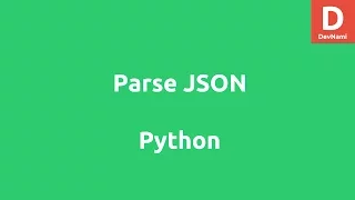 Parse JSON in Python