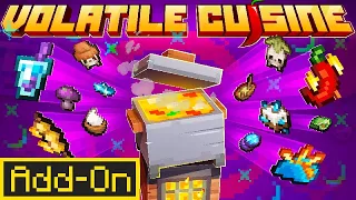 VOLATILE CUISINE ADDON Makes Cooking Actually Useful! | Minecraft Bedrock