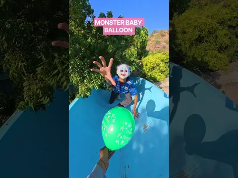 Monster Baby Wants His balloon #parkour#spiderman#water#jump#support#viral#jodhpur#india#pov#funny