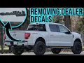 Removing Decals On My 2024 F150 Tremor