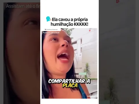 Ela cavou a própria humilhação KKKKK! #viralshort #humor