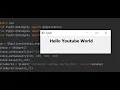 Hello World Using PyQt5