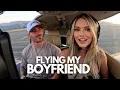 My first time flying my boyfriend as a pilot