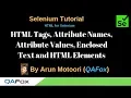 HTML for Selenium Part 2 - Tags Attribute Names and Values Enclosed Text and Elements