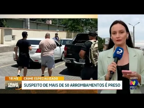 Especialista em arrombamentos: suspeito de 50 crimes é capturado em Blumenau