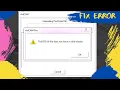 The file does not have a valid header
