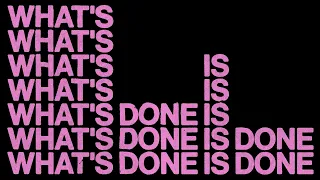 Jorja Smith - What's Done Is Done (Lyric Video)
