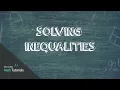 Solving Inequalities