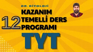 TYT Kampı Kazanım Odaklı Haftalık Çalışma Sistemi - 12 | Dr. Biyoloji