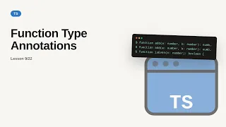 Function Type Annotations TypeScript Tutorial for Beginners