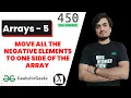 Move all the negative elements to one side of the array Q5 DSA450 Sheet GFG JAVA