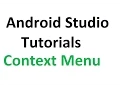 Android Studio Tutorials - 33 Context Menu in Android