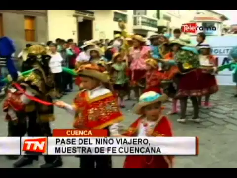 Pase del Niño Viajero muestra de fe cuencana