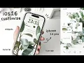 iOS16 aesthetic customization green white theme widgets change icons tutorial