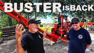 BLOCKBUSTER B18 FIREWOOD PROCESSOR RETURNS TO THE WOODYARD