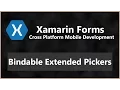 Bindable Extended Pickers - XLabs Forms Xamarin Forms C Android IOS Tutorial