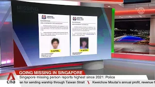 about 1 450 missing person reports made in singapore last year mostly youths or seniors