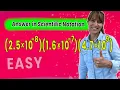 Multiply Numbers in Scientific Notation