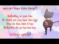 Download Lagu Apa arti lagu tidur yang dinyanyikan fang🤔 jom artikan ke bhs. Indonesia 😁
