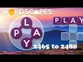 Wordscapes Level 2465 to 2480