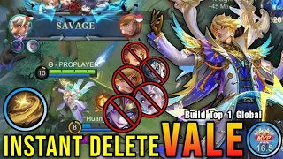 SAVAGE + 23 Kills!! Midlane Vale Instant Delete Enemies!! - Build Top 1 Global Vale ~ MLBB
