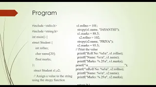 Structures in C