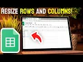 How to Resize Rows and Columns in Google Sheets - EASY