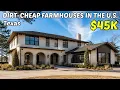 10 Dirt Cheap Farmhouses with Land in TEXAS Hidden Real Estate Gems BONUS