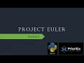Solving projecteuler problem 2 with python