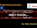 ISC Class 11th ISC Class 12th Object Passing in Java