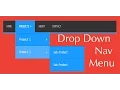 creating a drop down navigation menu using pure css and html