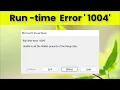 EXCEL VBA - Microsoft Visual Basic