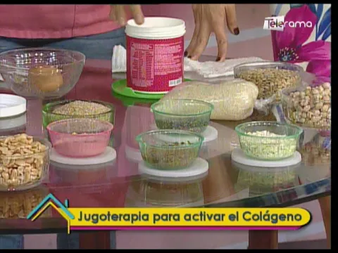 Jugoterapia para activar el colágeno