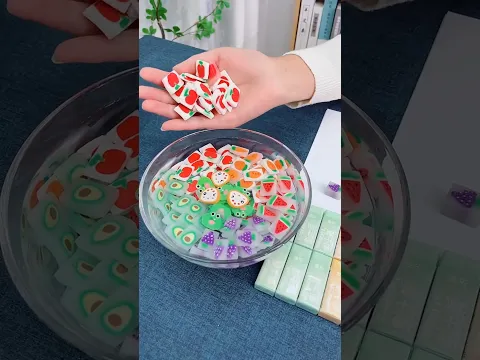 🤯Chinki Threw All Her Erasers in Water! 💦This Flexible Eraser Is Amazing!✨#Shorts#stationery #shorts