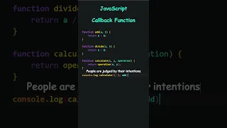 JavaScript Callback Function