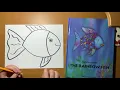 Rainbow Fish Drawing