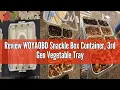 Review WOYAOBD Snackle Box Container 3rd Gen Vegetable Tray with Lid 8 Compartment Veggie Platter