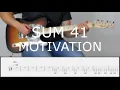 SUM 41 - MOTIVATION | Guitar Cover Tutorial (FREE TAB)