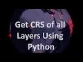 Get CRS of All Layers with Python in QGIS 3 burdGIS